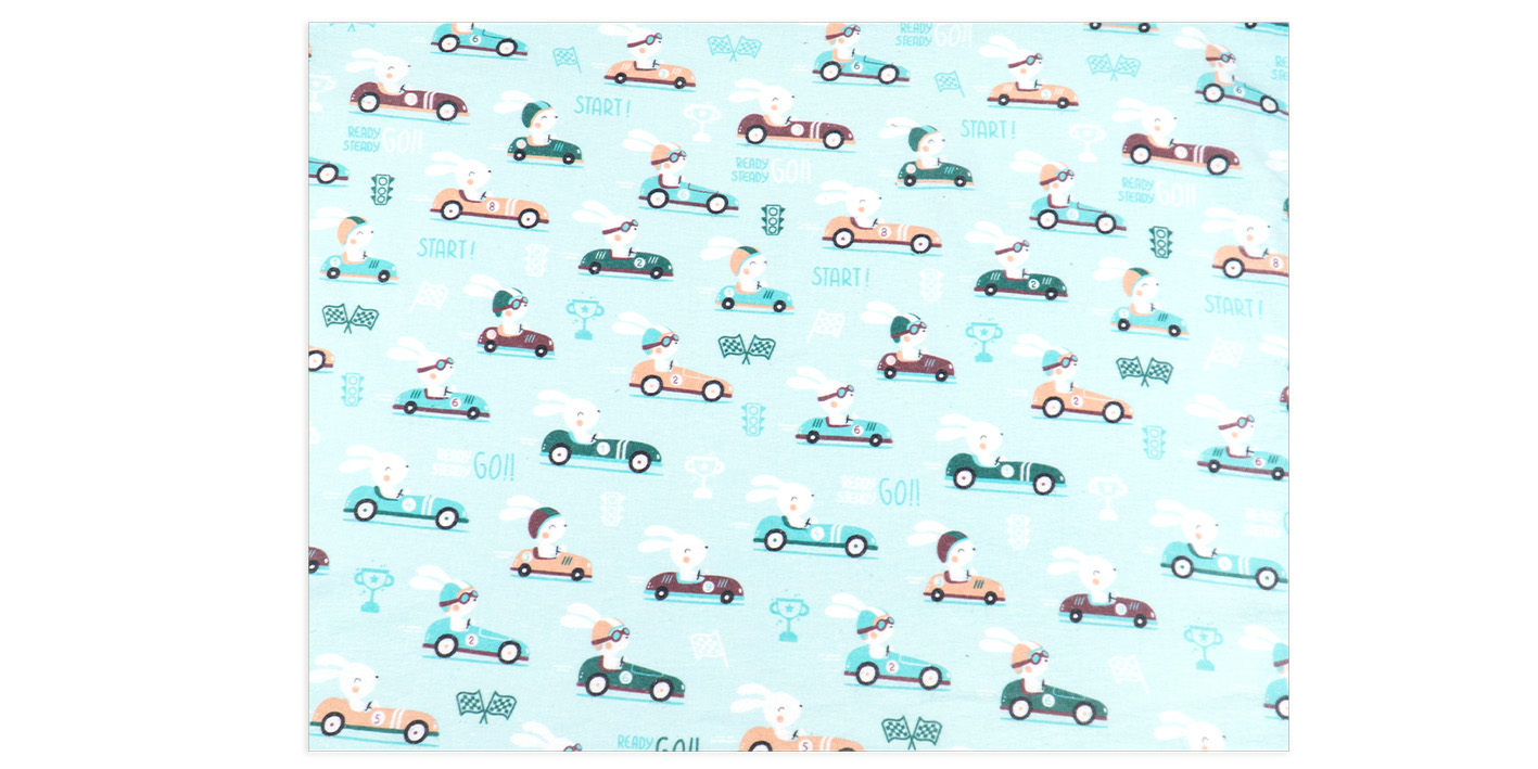 Pielucha flanelowa królik mięta